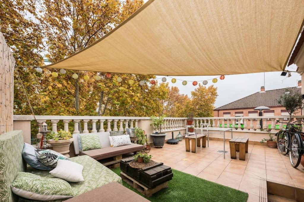 Ático con terraza y chimenea junto a Universidad Alcalá de Henares Esterno foto